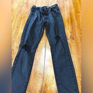 Black old navy jeans. Size 0